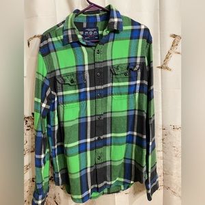Mens AE Sz M flannel